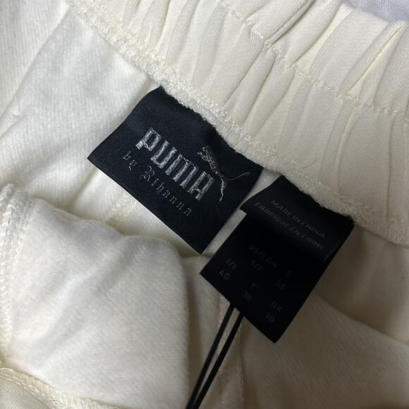 NWT Fenty x Puma Front Lace Sweatpants Vanilla Ice S - Picture 4 of 5